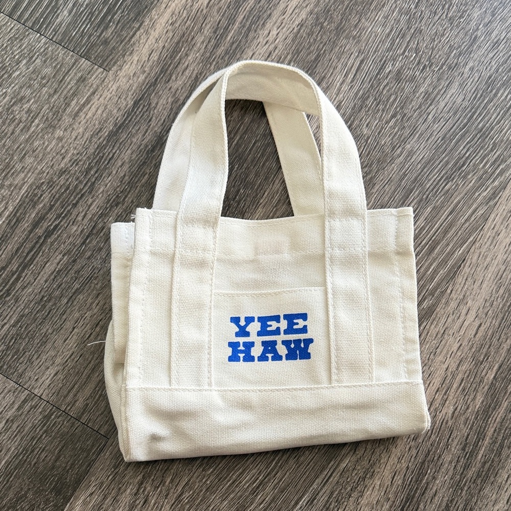 Yee Haw American Express Mini Canvas Tote Bag
